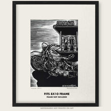 Load image into Gallery viewer, Original Vintage Harley Art &quot;Fossil Gas #2&quot;