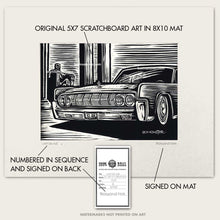 Load image into Gallery viewer, Original Lincoln Continental Art &quot;Lincolns #6&quot;