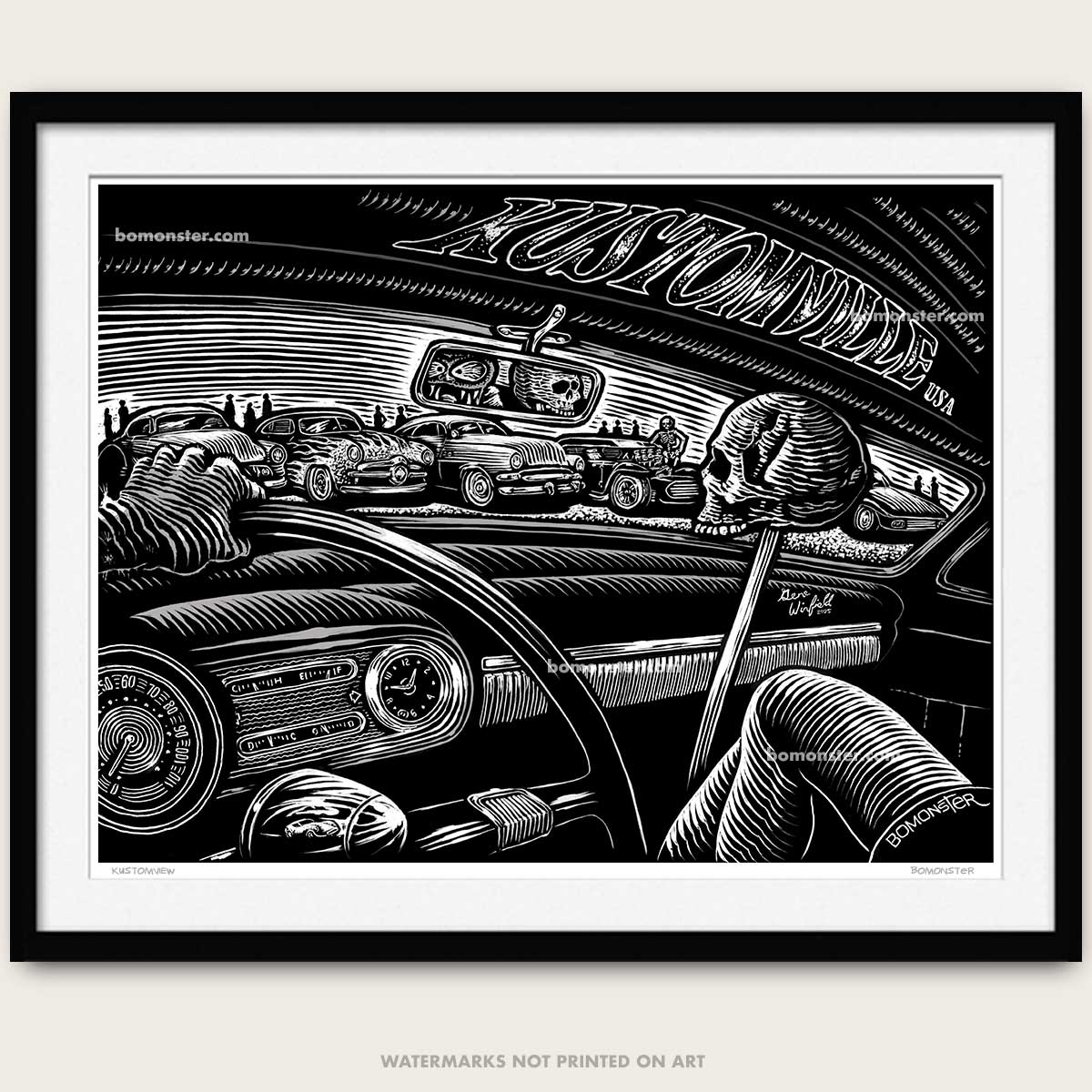 アート・デザイン・音楽 KUSTOM KULTURE Signed 11x17