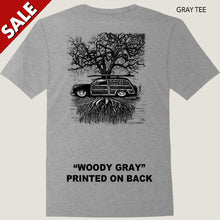 Load image into Gallery viewer, Clearance Men&#39;s Tee &quot;Woody on Gray&quot; SIZE L