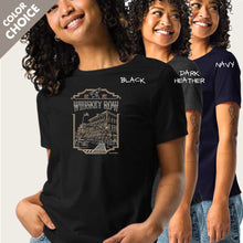 Load image into Gallery viewer, Women's Relaxed Tee Bella+Canvas "Whiskey Label"