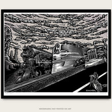 Load image into Gallery viewer, Original Truck &amp; Trains Art &quot;Desert Speed&quot;