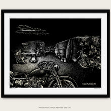 Load image into Gallery viewer, Original Motorcycle Beach Art &quot;Good Times&quot;