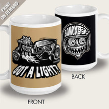 Load image into Gallery viewer, ho rod monster welding torch coffee mug by bomonster