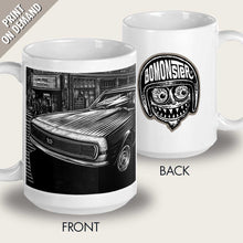 Load image into Gallery viewer, ss camaro john prine sign mug by bomonster