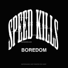 Load image into Gallery viewer, Men&#39;s Wide Open, Go Fast T-Shirt &quot;Speed Kills&quot;