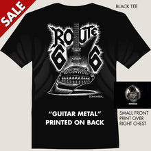 Load image into Gallery viewer, route 66 metal guitar and a custom mercury tee by bomonster