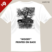 Load image into Gallery viewer, surf woody and tree tee by bomonster