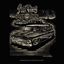 Load image into Gallery viewer, bomonster classic c-10 chevy truck in front of roadside diner