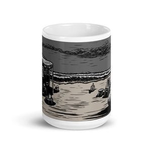 Vintage Beach Trailer Ceramic Mug