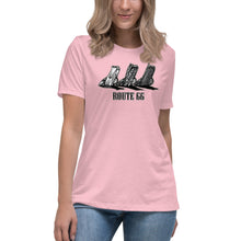 Load image into Gallery viewer, Women&#39;s Bella+Canvas Relaxed Tee &quot;Route 66 Cadillacs&quot;