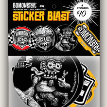 Load image into Gallery viewer, bomonster self reflection drag racing skate stickers