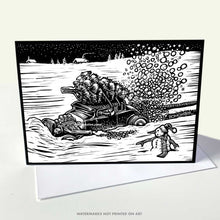 Load image into Gallery viewer, BOMONSTER Christmas Cards – 12-Pack Hot Rod &amp; Custom Car Holiday Greeting Cards