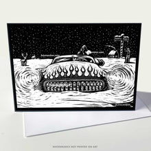 Load image into Gallery viewer, BOMONSTER Christmas Cards – 12-Pack Hot Rod &amp; Custom Car Holiday Greeting Cards