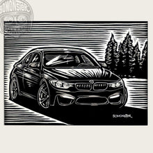 Load image into Gallery viewer, Custom Scratchboard Vehicle Portraits