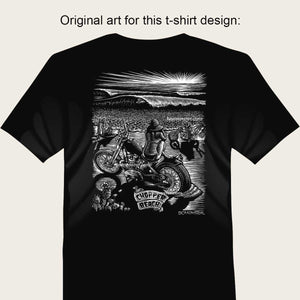 Original T-shirt Art "Chopper Beach"