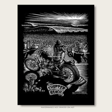 Load image into Gallery viewer, Original T-shirt Art &quot;Chopper Beach&quot;