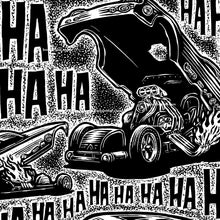 Load image into Gallery viewer, Nostalgic Funny Car Drag Racing Art. Unframed Original 12"x16" poster art.