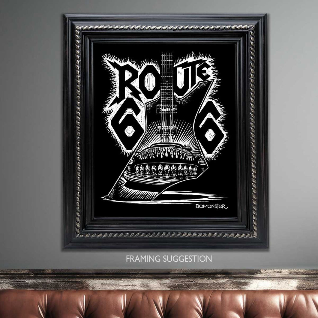 One-of-a-Kind Route 66 Original Art. Unframed 12
