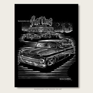 Original T-shirt and Poster Art "Chevy Roadhouse"