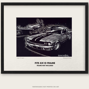 Original Ford Mustang Art "Mustangs #11"
