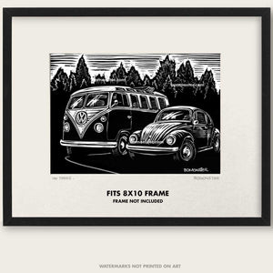 Original Art "VW TREES #1"