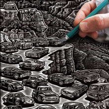 Load image into Gallery viewer, bomonster scratchboard grand canyon poster