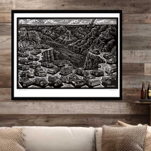 Load image into Gallery viewer, Signed 18x24" Old West Hot Rods, Classic Cars, Litho Art Poster "Grand Canyon"