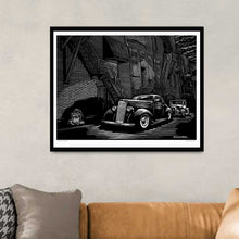 Load image into Gallery viewer, Signed 16x20" Custom Car Litho Art Poster "Whiskey Row"
