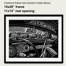 Load image into Gallery viewer, Signed 11x17&quot; Kustom Kulture Litho Print &quot;KUSTOMVIEW&quot;