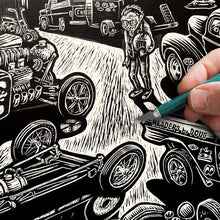 Load image into Gallery viewer, Signed 11x17&quot; Drag Racing Garage Litho Print &quot;PICK ME&quot;