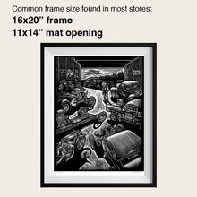 Load image into Gallery viewer, Signed 11x17&quot; Drag Racing Garage Litho Print &quot;PICK ME&quot;