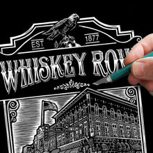 Load image into Gallery viewer, Signed 11x17&quot; THIS TOWN Whiskey Row Litho Art Print &quot;Whiskey Label&quot;