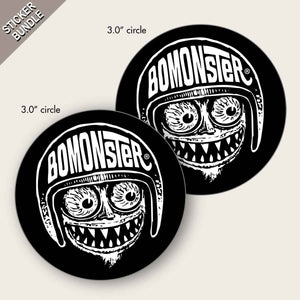 BOMONSTER Hot Rod Monster Avatar Two-Sticker Bundle