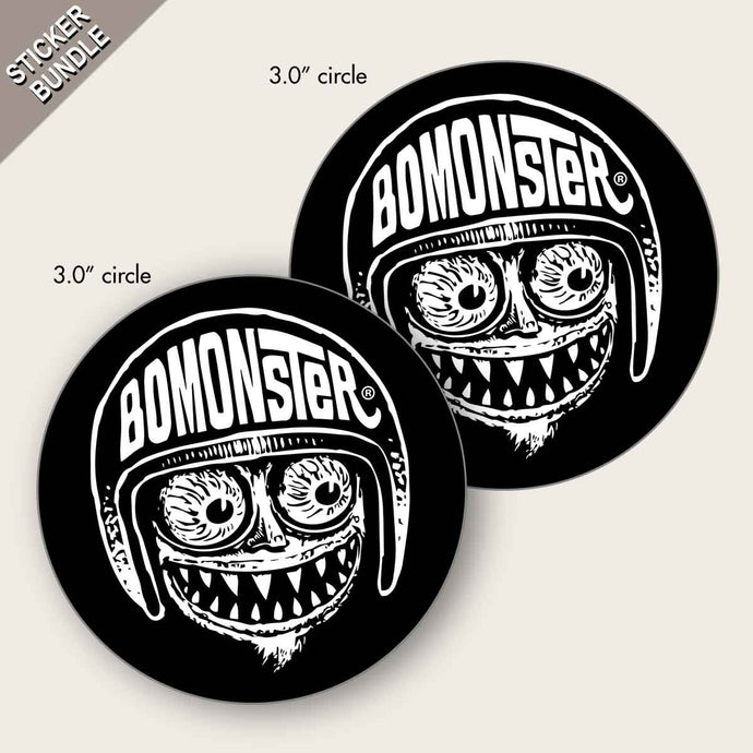 BOMONSTER Hot Rod Monster Avatar Two-Sticker Bundle