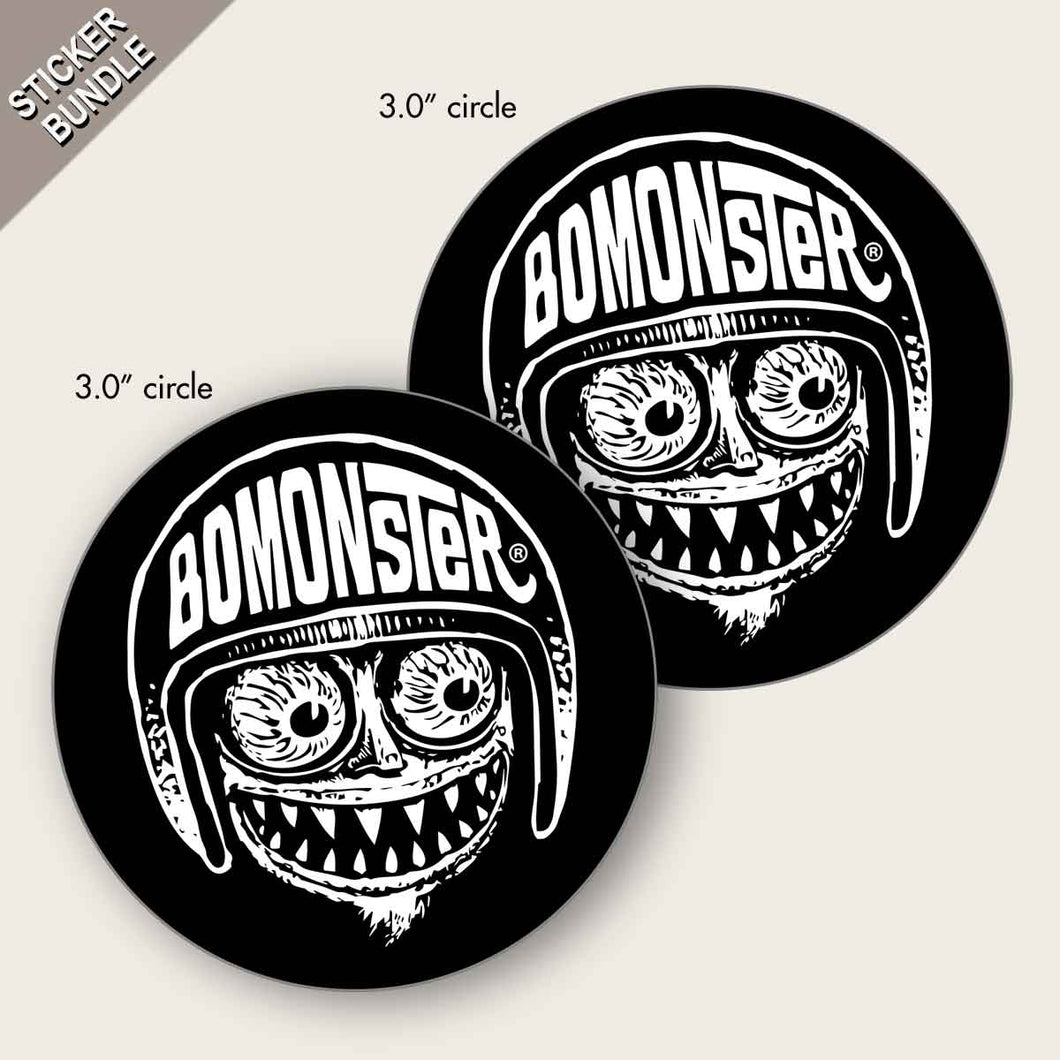 BOMONSTER Hot Rod Monster Avatar Two-Sticker Bundle
