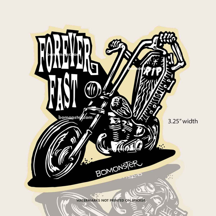 Chopper Motorcycle Sticker 