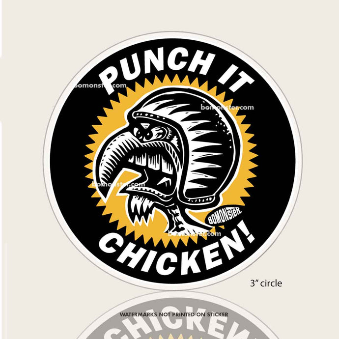 Punch It Chicken Sticker