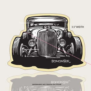 Hot rod model A monster sticker by bomonster