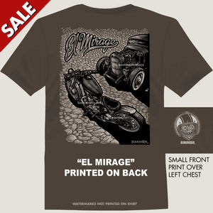 Clearance Men's Tee Triumph Motorcycle and Hot Rod "El Mirage" SIZE M