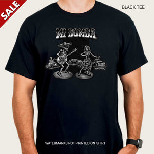Clearance Men's Day of the Dead Tee "MI BOMBA" SIZE M