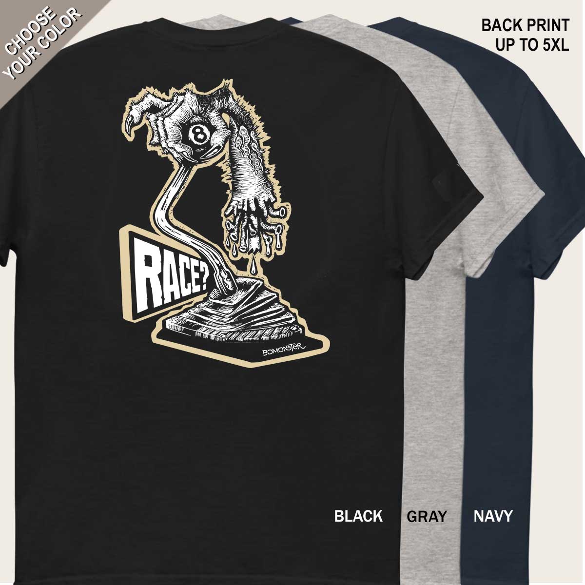 BOMONSTER MEN'S HOT ROD APPAREL