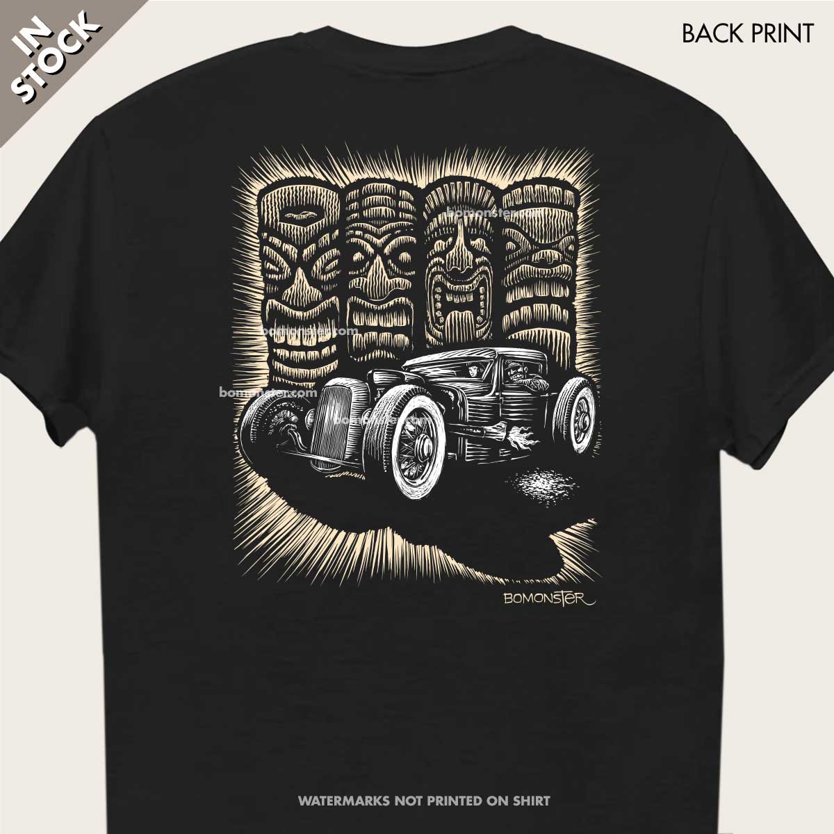 Hot Rod T Shirts For Men Cool Moonshine Runner Hot Rod T-Shirt – 100% Cotton Rat Rod Style Tee For Men Moonshine Spirit Jacket - Foto 4
