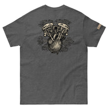 Load image into Gallery viewer, Men&#39;s Harley Motorcycle Gildan Heavyweight Tee &quot;V-Twin Heart&quot;