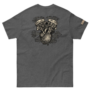 Men's Harley Motorcycle Gildan Heavyweight Tee "V-Twin Heart"