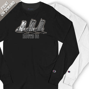 buried cadillacs along route 66 longsleeve by bomonster