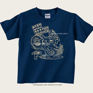 Kid's MX Dirt Bike T-Shirt "Dirt Brains"