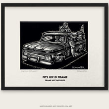 Load image into Gallery viewer, Original C-10 Truck Art &quot;Knuckle Dragger #1&quot;