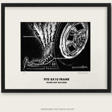 Load image into Gallery viewer, Original Dragster Art &quot;Lit #6&quot;