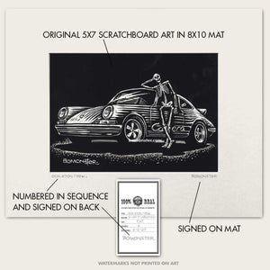 Original Porsche Art "Skeleton Crew #6"